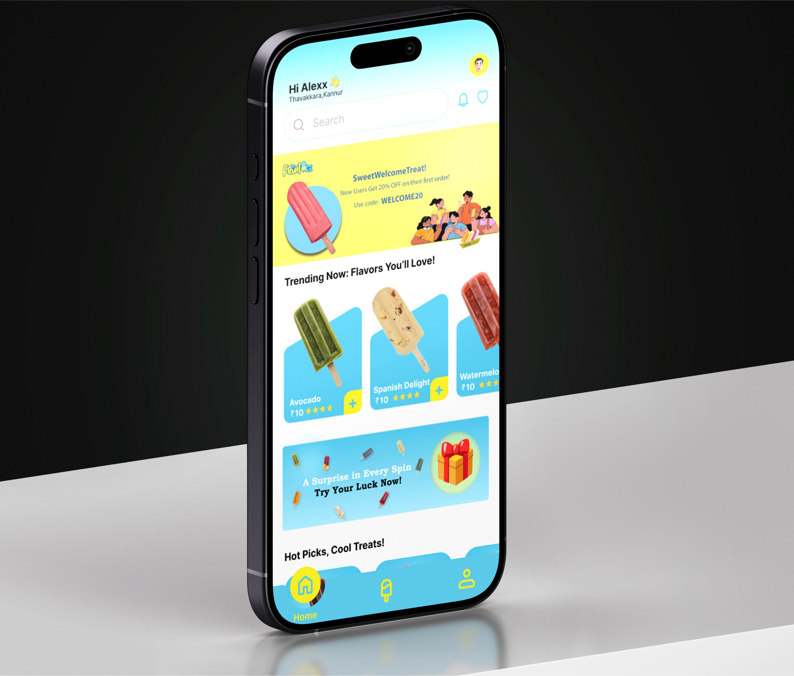 A refreshing brand offering natural, fruit-based ice creams and desserts, made with real flavors for a healthy and delicious treat.