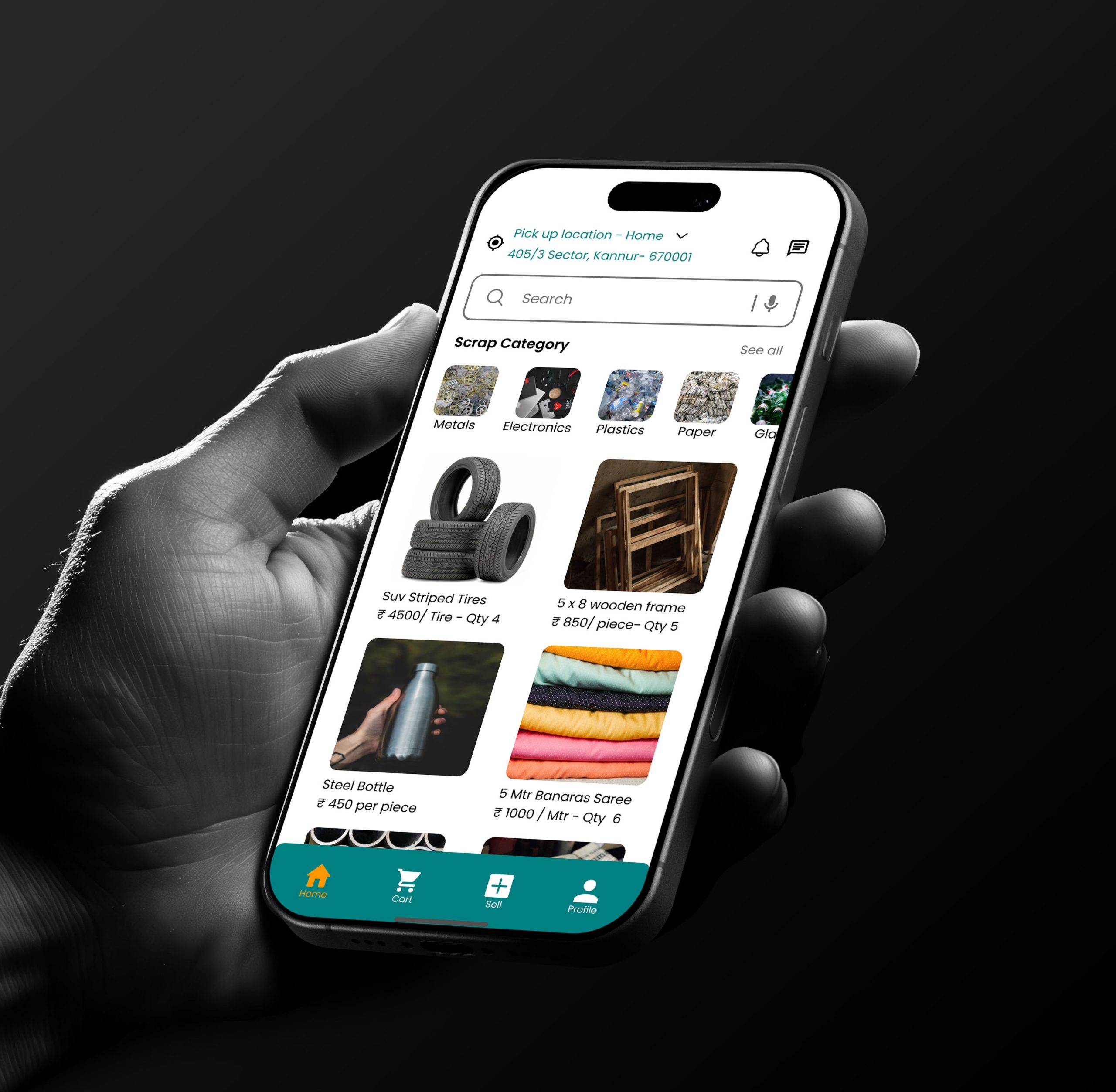 01 Free iPhone 16 Pro Mockup Holding By Hand copy