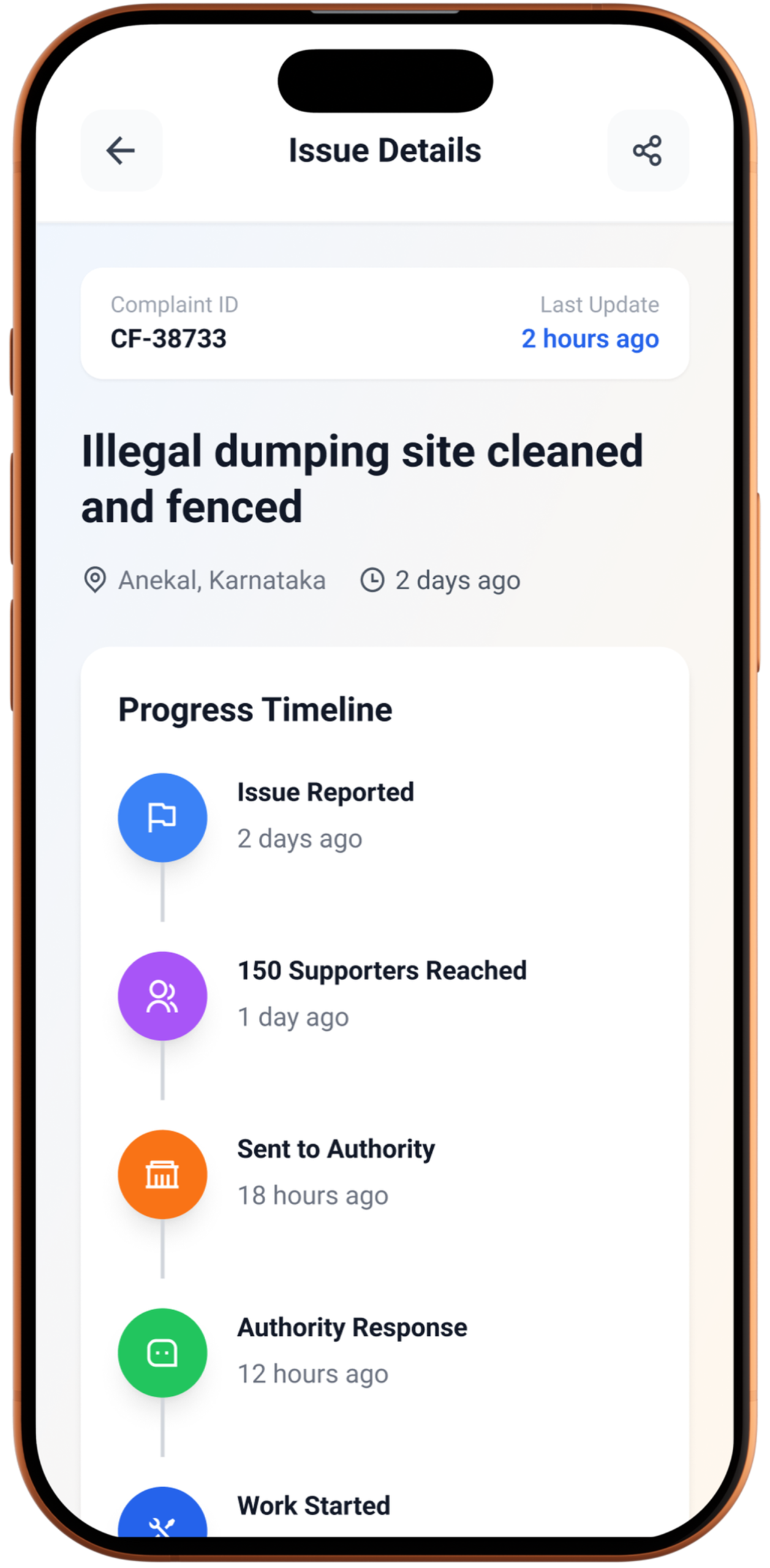 Issue Details & Status Tracking