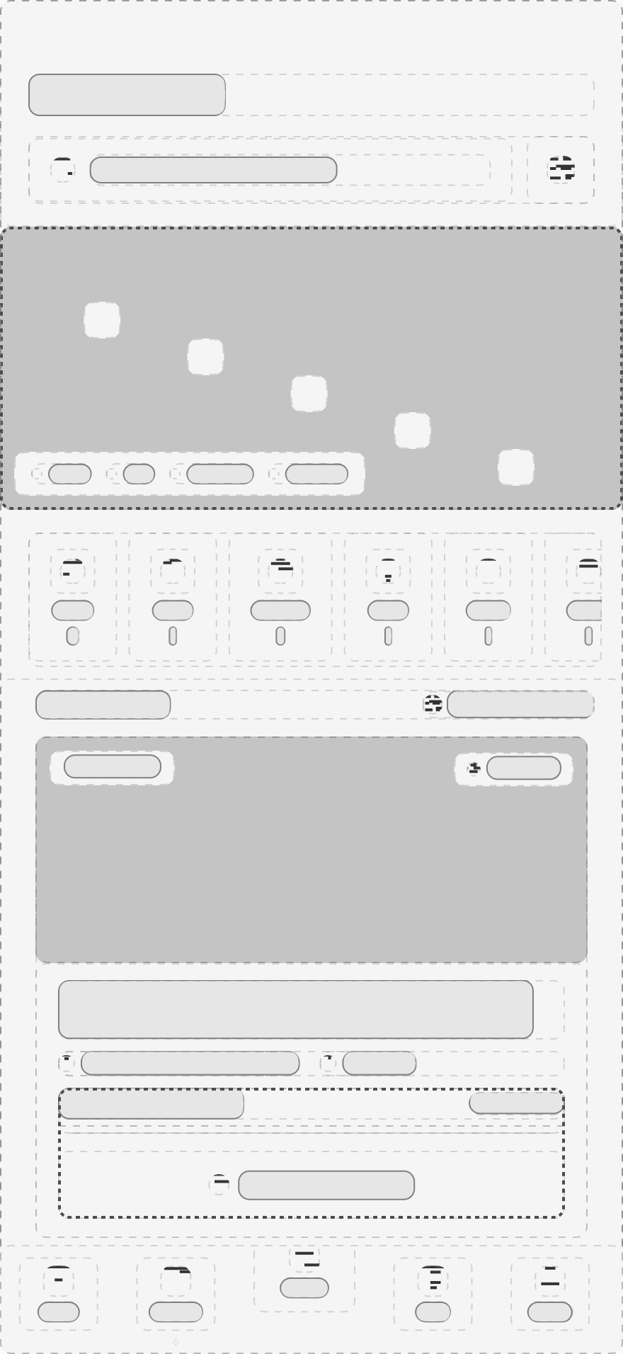 Explore Screen Wireframe