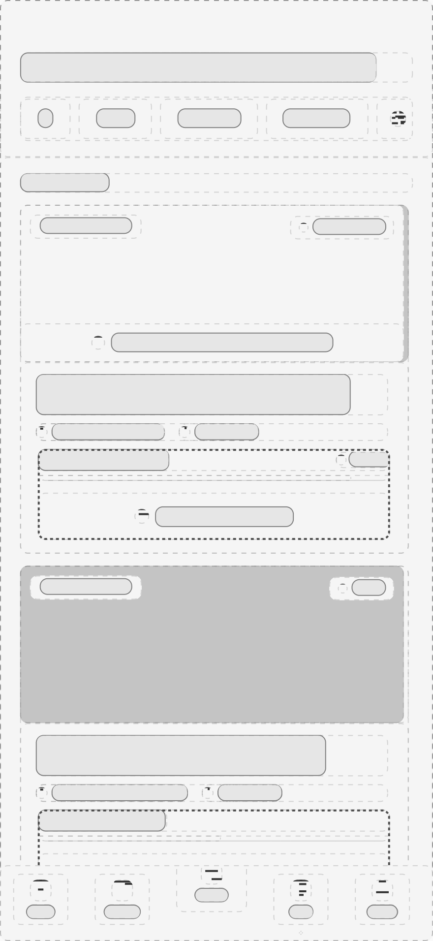 Feed Screen Wireframe
